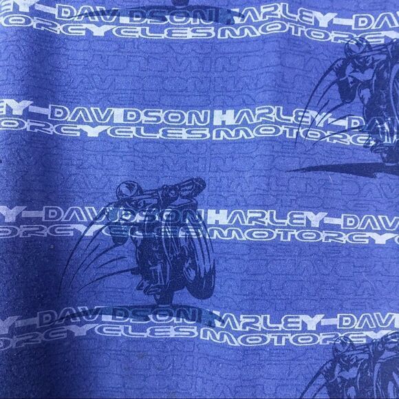 HARLEY DAVIDSON | Motorcycle Babydoll Graphic Tee Royal Purple Women’s Size M - Picture 3 of 4